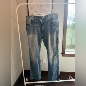 Ariat Men's Relaxed Fit Faded Blue Jeans